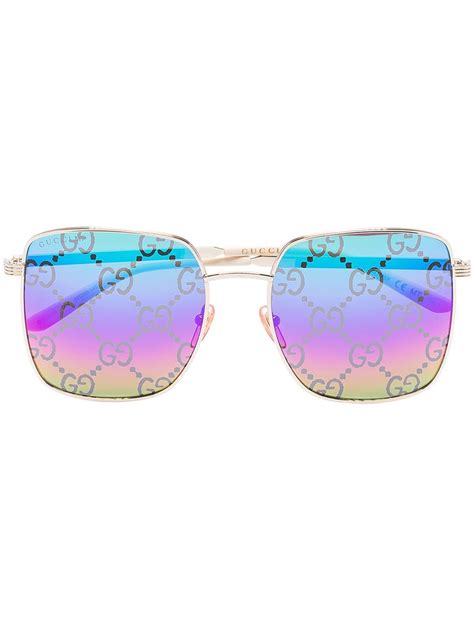 gucci monogram sunglasses|gucci reflective sunglasses.